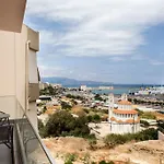 Minimal Loft Art With Sea View Over Heraklion Harbour