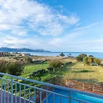 Beachfront Alkioni Ground Floor Apartment With Swimming Pool