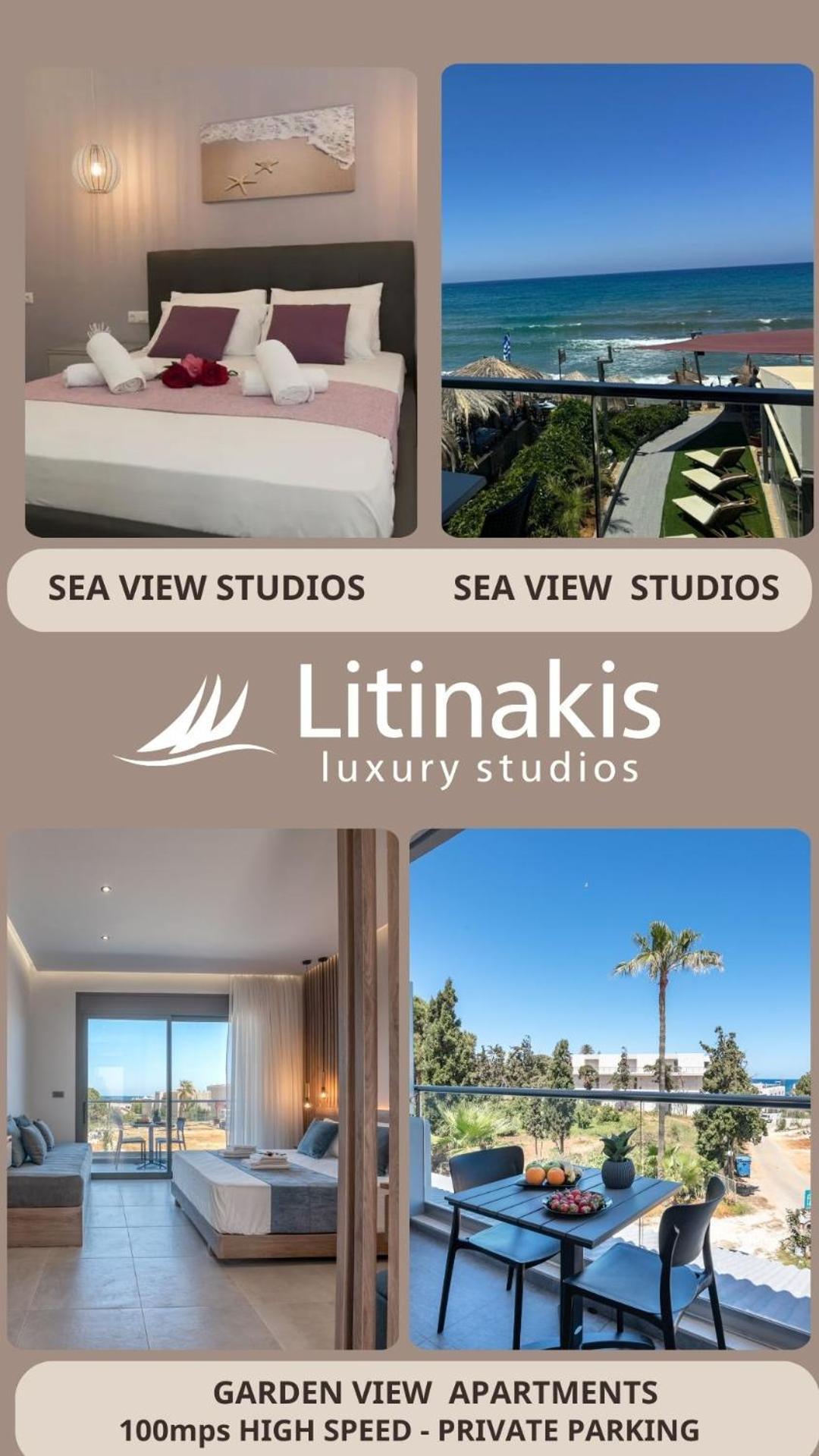 Апартаменты Litinakis Sea View & Litinakis Garden View 700 Meters Away Агия-Марина